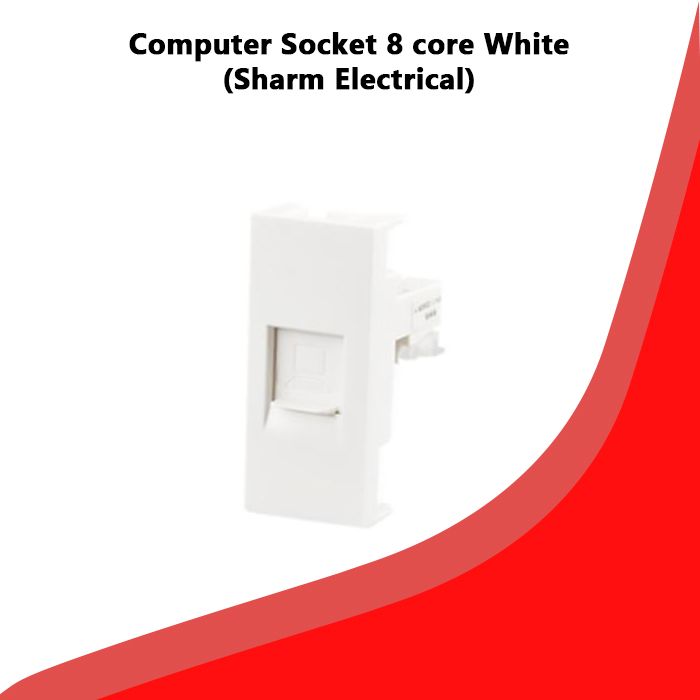 Computer Socket 8 core White (Sharm Electrical)