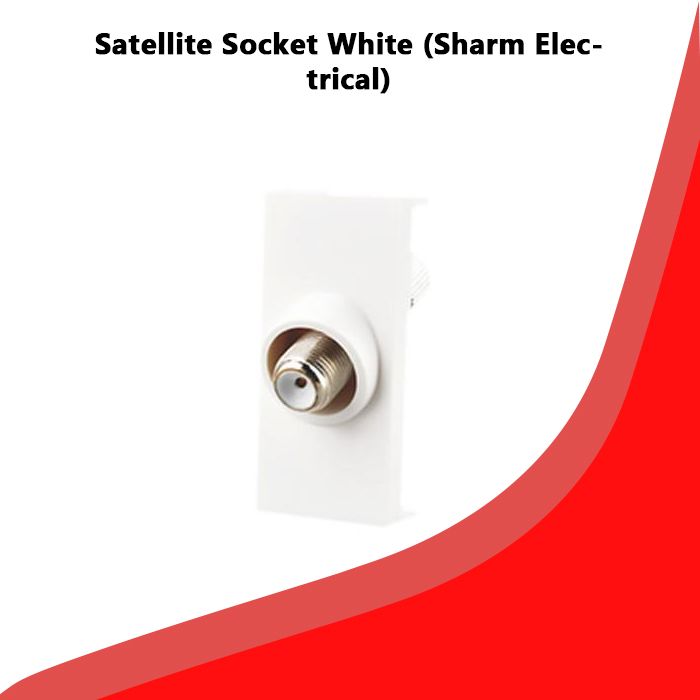 Satellite Socket White (Sharm Electrical)