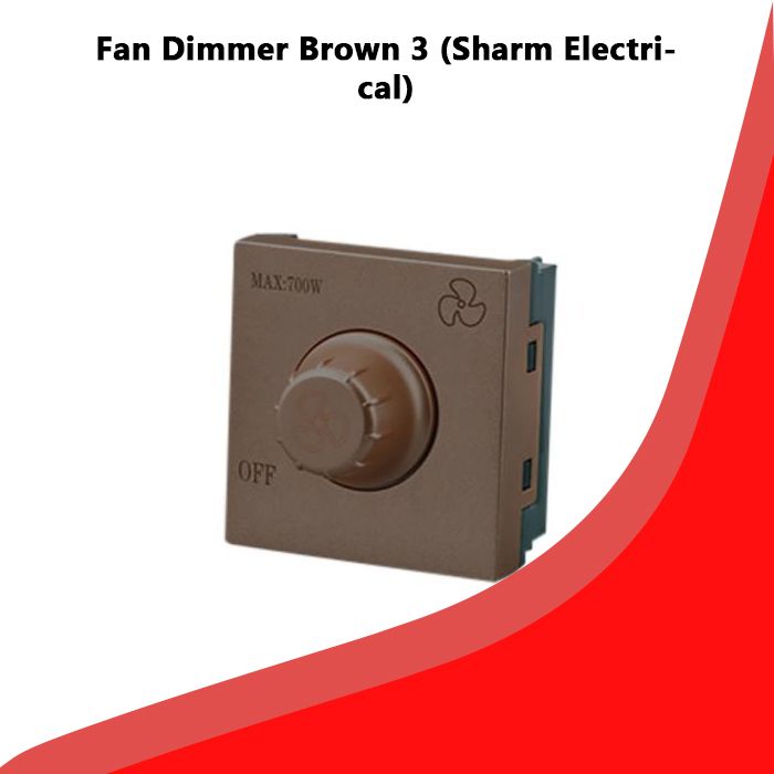Fan Dimmer Brown 3 (Sharm Electrical)