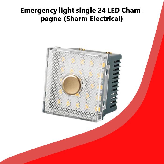 Emergency light single 24 LED Champagne (Sharm Electrical)