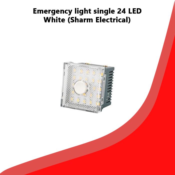 Emergency light single 24 LED White (Sharm Electrical)