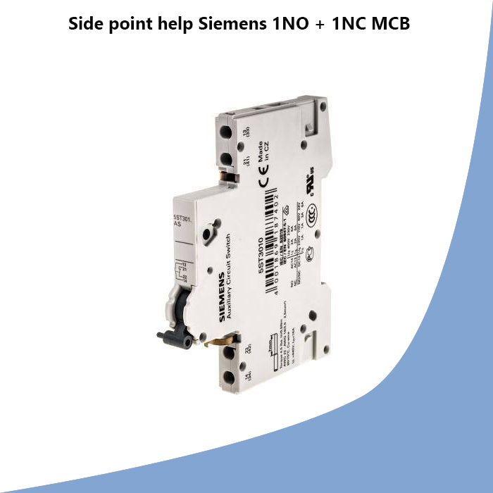 Side point help Siemens 1NO + 1NC MCB