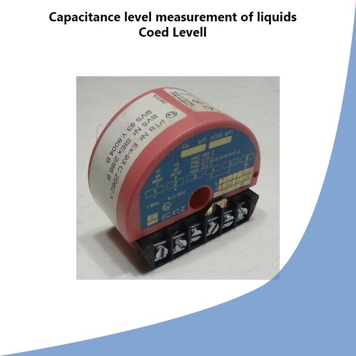 Capacitance level measurement of liquids Coed Levell