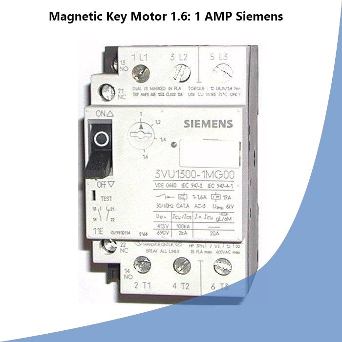 Magnetic Key Motor 1.6: 1 AMP Siemens