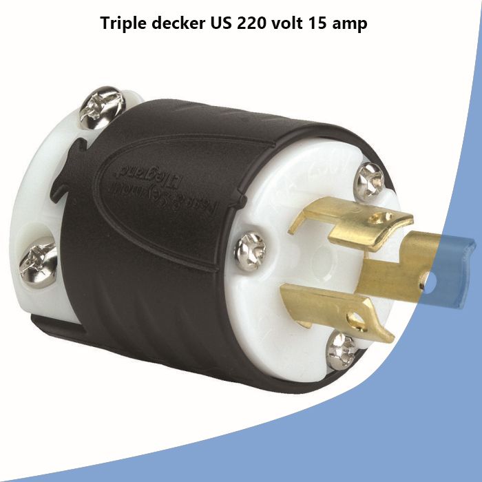Triple decker US 220 volt 15 amp