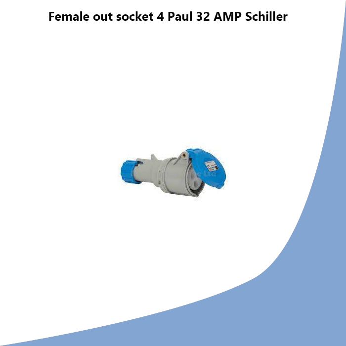 Female out socket 4 Paul 32 AMP Schiller