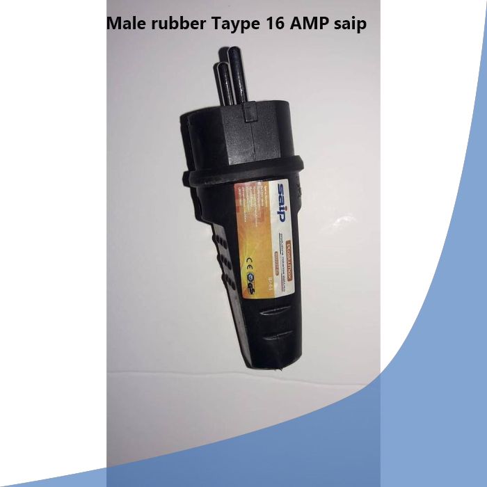 Male rubber Taype 16 AMP saip