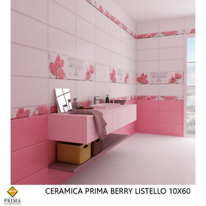 Ceramica Prima Berry Listello 10x60