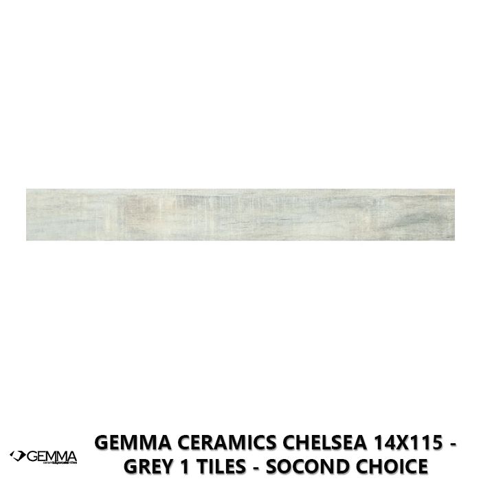 Gemma Ceramics Chelsea 14x115 - Grey 1 Tiles - Socond Choice