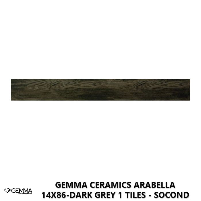 Gemma Ceramics Arabella 14x86-Dark Grey 1 Tiles - Socond Choice