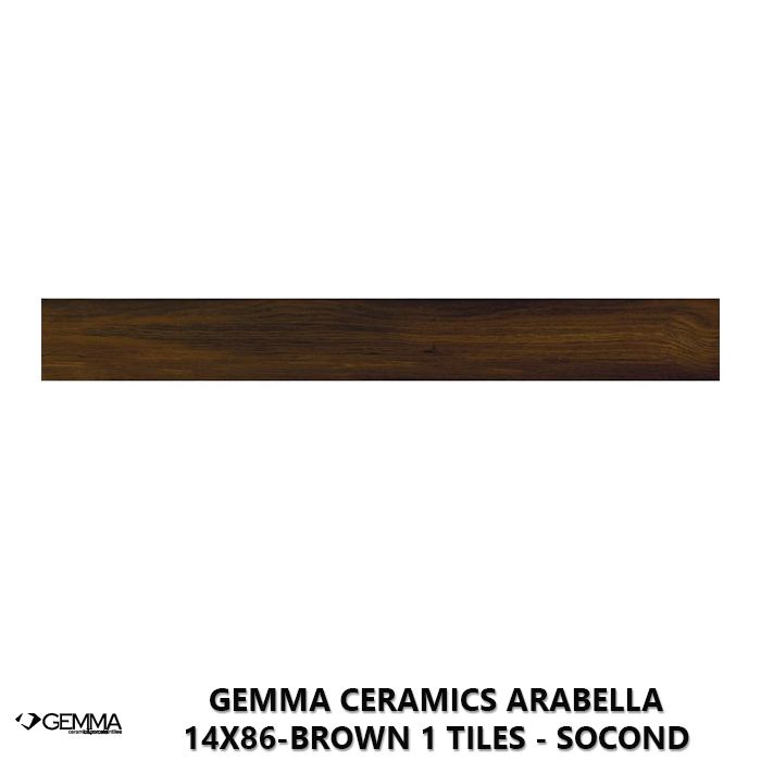 Gemma Ceramics Arabella 14x86-Brown 1 Tiles - Socond Choice