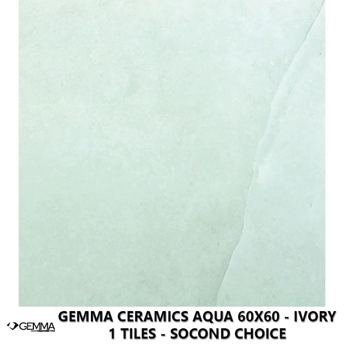 Gemma Ceramics Aqua 60x60 - Ivory 1 Tiles - Socond Choice