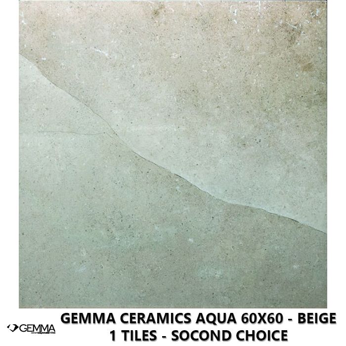 Gemma Ceramics Aqua 60x60 - Beige 1 Tiles - Socond Choice