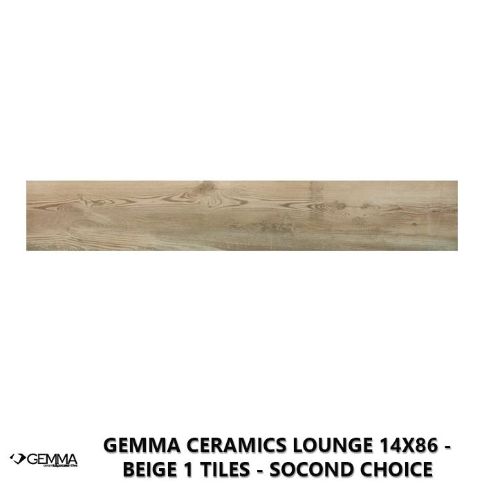 Gemma Ceramics Lounge 14x86 - Beige 1 Tiles - Socond Choice
