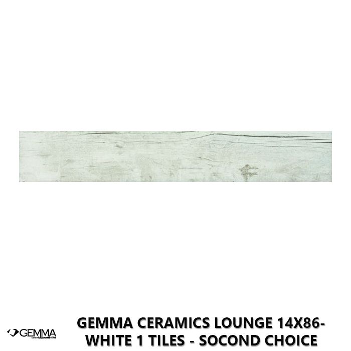 Gemma Ceramics Lounge 14x86- White 1 Tiles - Socond Choice