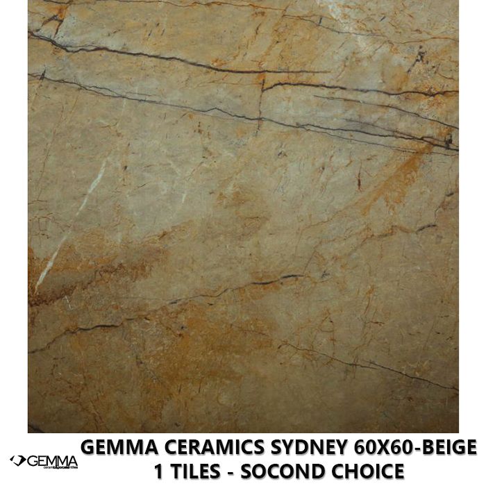 Gemma Ceramics Sydney 60x60-Beige 1 Tiles - Socond Choice