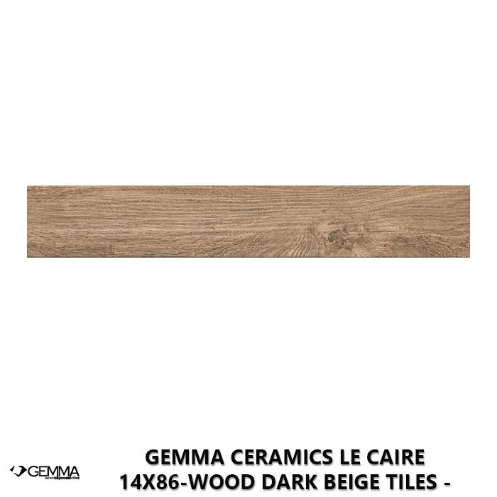 Gemma Ceramics Le Caire 14x86-Wood Dark Beige Tiles - Socond Choice