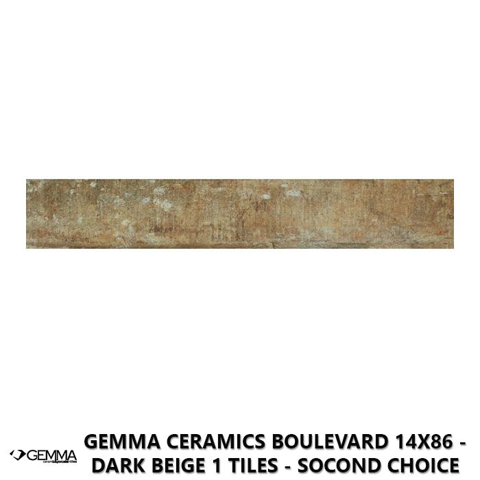 Gemma Ceramics Boulevard 14x86 - Dark Beige 1 Tiles - Socond Choice