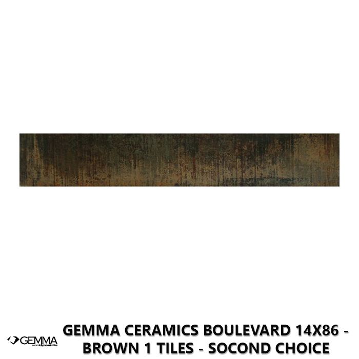 Gemma Ceramics Boulevard 14x86 - Brown 1 Tiles - Socond Choice