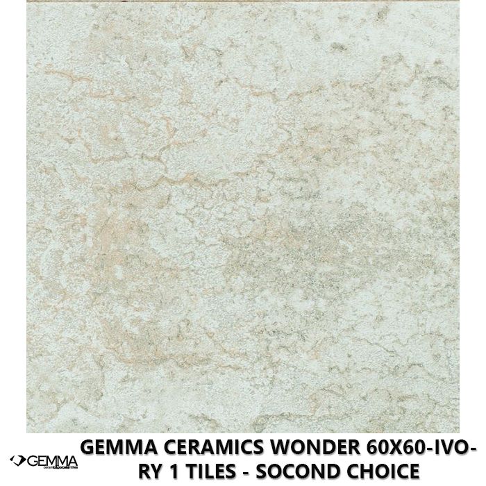 Gemma Ceramics Wonder 60x60-Ivory 1 Tiles - Socond Choice