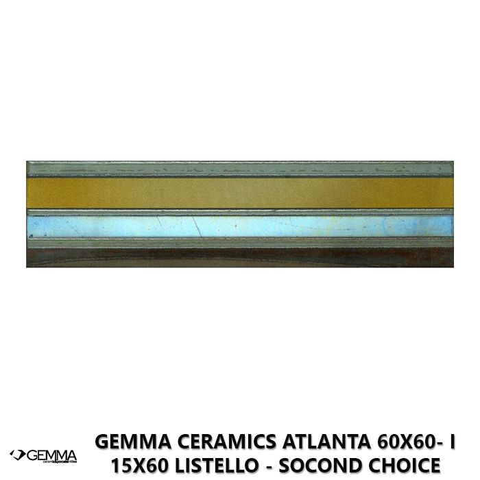 Gemma Ceramics Atlanta 60x60- I 15x60 Listello - Socond Choice