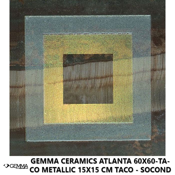 Gemma Ceramics Atlanta 60x60-Taco Metallic 15x15 cm Taco - Socond Choice