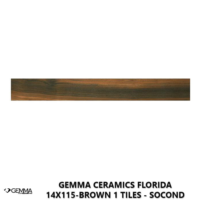 Gemma Ceramics Florida 14x115-Brown 1 Tiles - Socond Choice