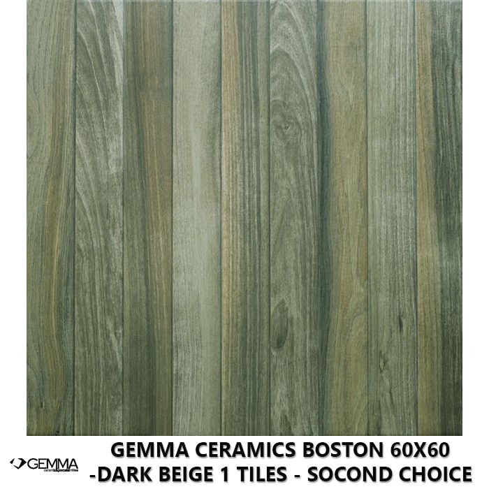 Gemma Ceramics Boston 60x60 -Dark Beige 1 Tiles - Socond Choice