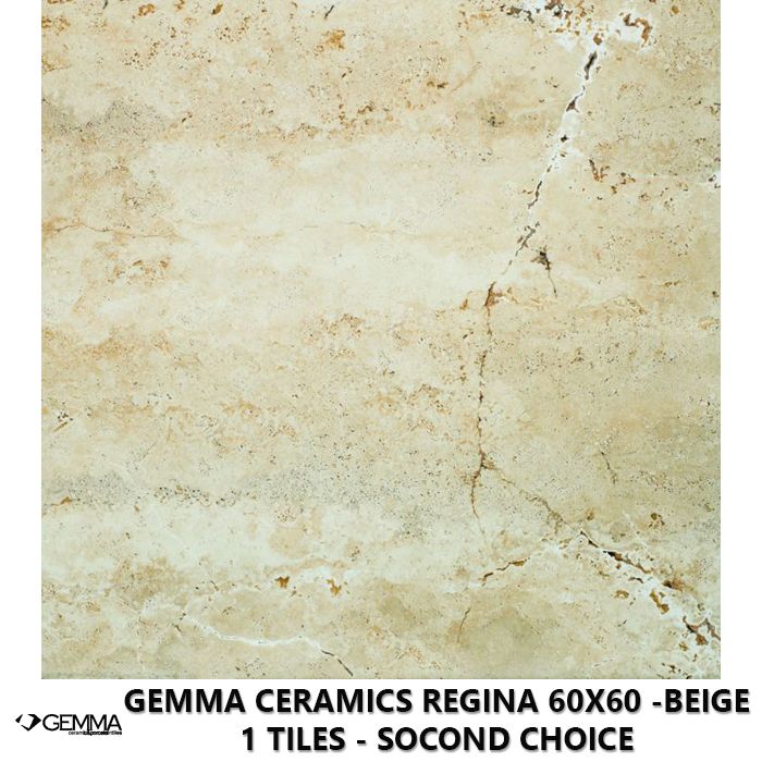 Gemma Ceramics Regina 60x60 -Beige 1 Tiles - Socond Choice