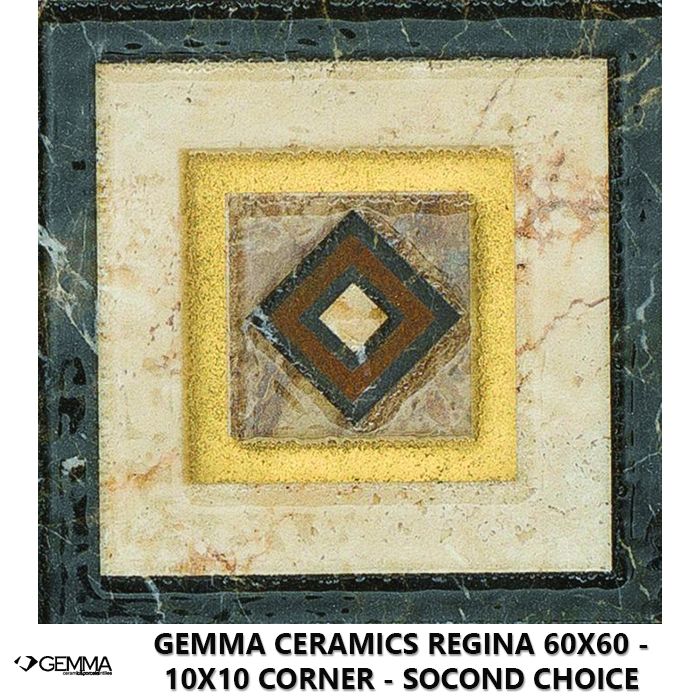 Gemma Ceramics Regina 60x60 - 10x10 Corner - Socond Choice