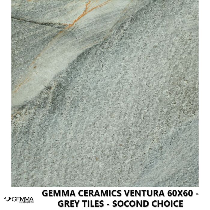 Gemma Ceramics Ventura 60x60 - Grey Tiles - Socond Choice