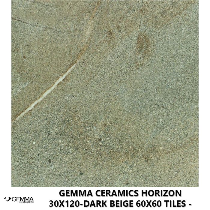 Gemma Ceramics Horizon 30x120-Dark Beige 60x60 Tiles - Socond Choice