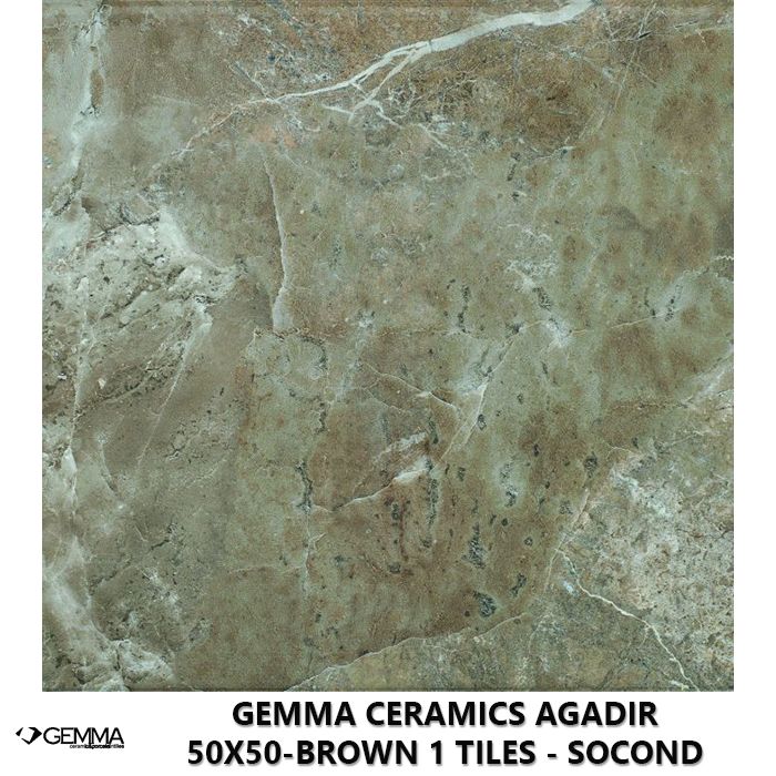 Gemma Ceramics Agadir 50x50-Brown 1 Tiles - Socond Choice