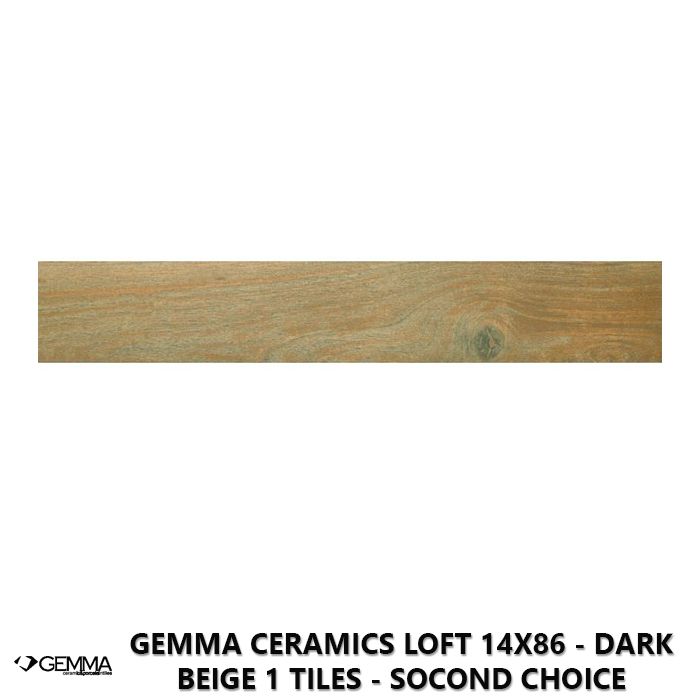 Gemma Ceramics Loft 14x86 - Dark Beige 1 Tiles - Socond Choice