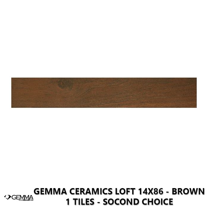 Gemma Ceramics Loft 14x86 - Brown 1 Tiles - Socond Choice
