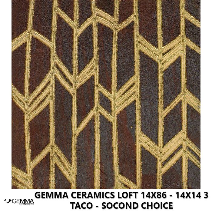 Gemma Ceramics Loft 14x86 - 14x14 3 Taco - Socond Choice