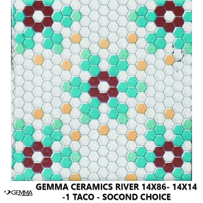 Gemma Ceramics River 14x86- 14x14 -1 Taco - Socond Choice
