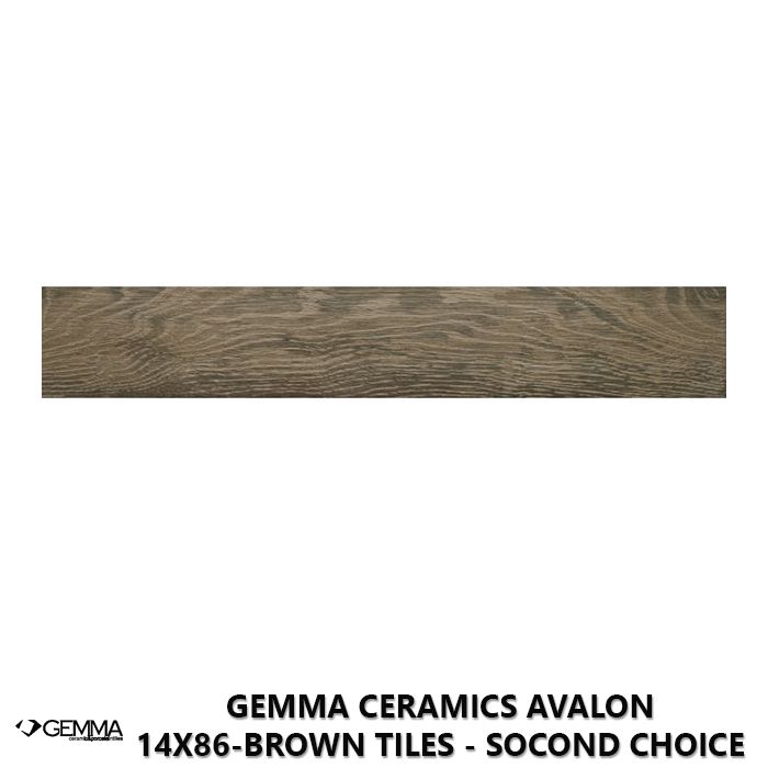 Gemma Ceramics Avalon 14x86-Brown Tiles - Socond Choice