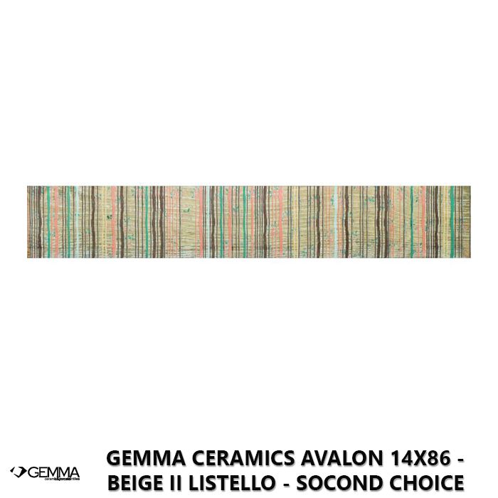 Gemma Ceramics Avalon 14x86 - Beige II Listello - Socond Choice