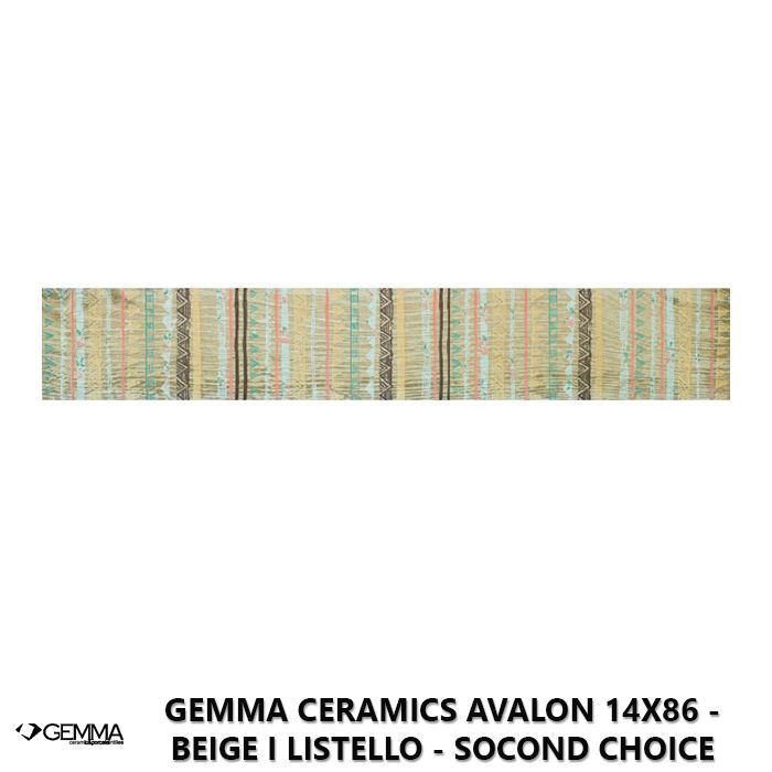 Gemma Ceramics Avalon 14x86 - Beige I Listello - Socond Choice