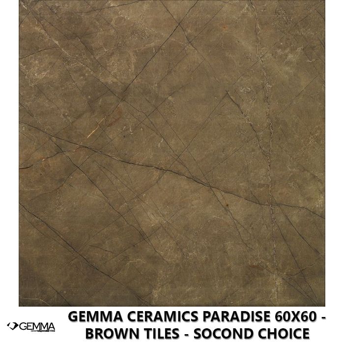 Gemma Ceramics Paradise 60x60 - Brown Tiles - Socond Choice