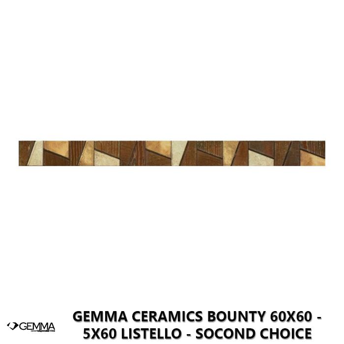 Gemma Ceramics Bounty 60x60 - 5x60 Listello - Socond Choice