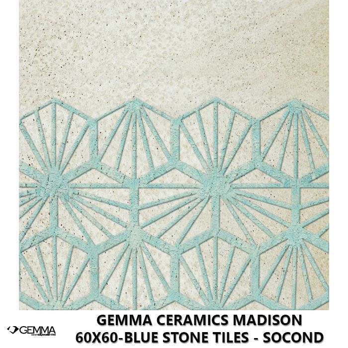 Gemma Ceramics Madison 60x60-Blue Stone Tiles - Socond Choice