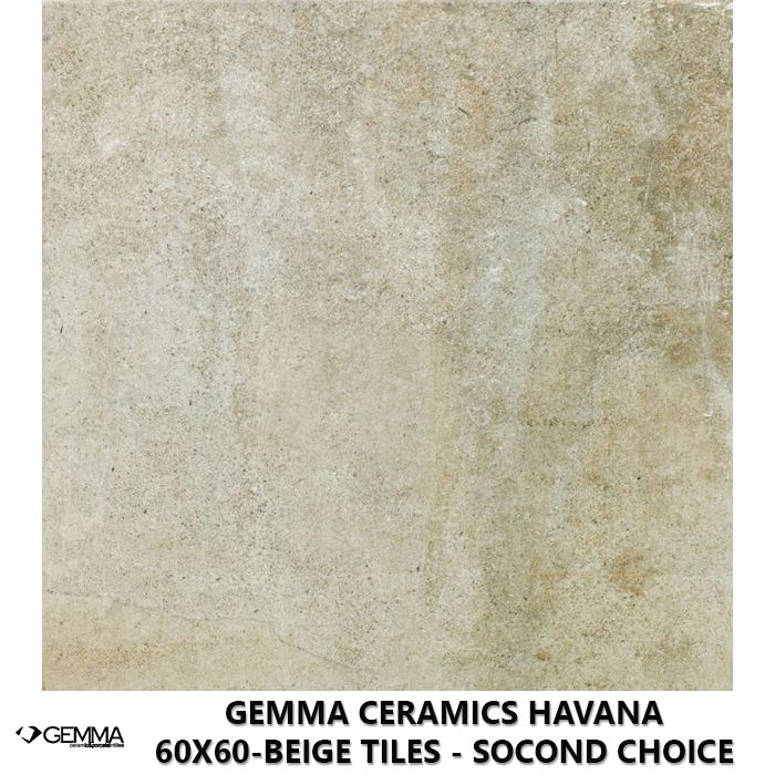 Gemma Ceramics Havana 60x60-Beige Tiles - Socond Choice