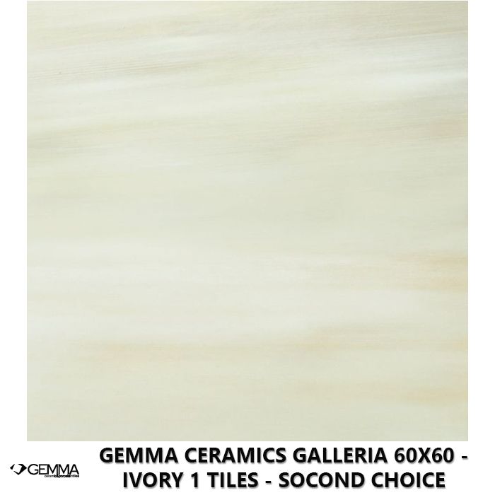 Gemma Ceramics Galleria 60x60 - Ivory 1 Tiles - Socond Choice