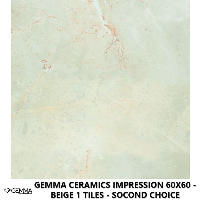 Gemma Ceramics Impression 60x60 - Beige 1 Tiles - Socond Choice