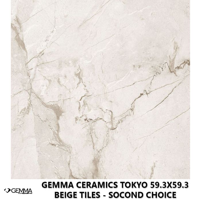 Gemma Ceramics Tokyo 59.3x59.3 Beige Tiles - Socond Choice