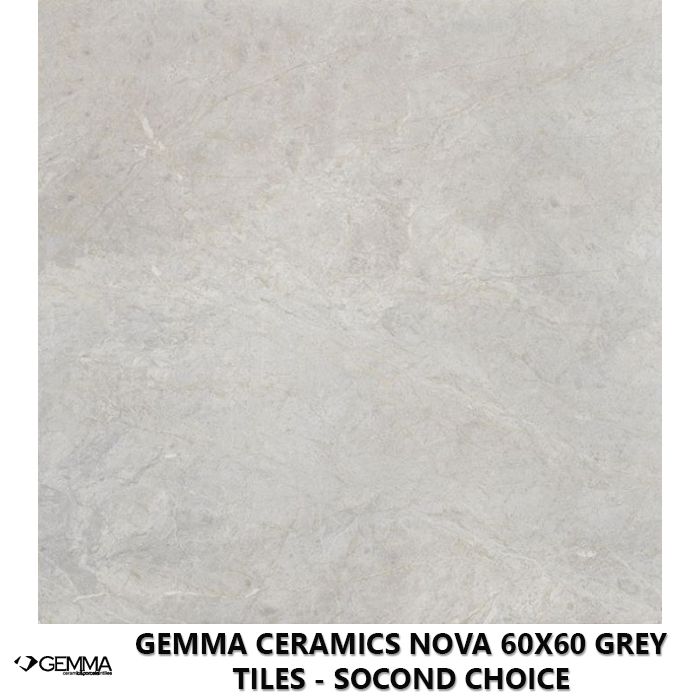 Gemma Ceramics Nova 60x60 Grey Tiles - Socond Choice