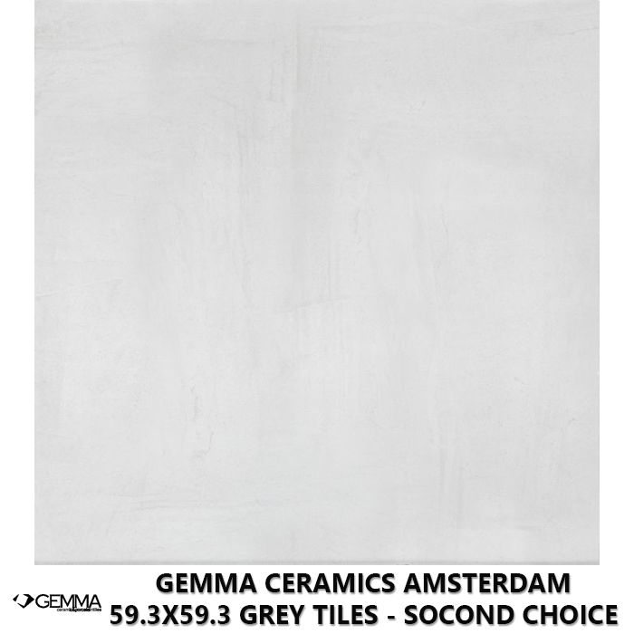 Gemma Ceramics Amsterdam 59.3x59.3 Grey Tiles - Socond Choice