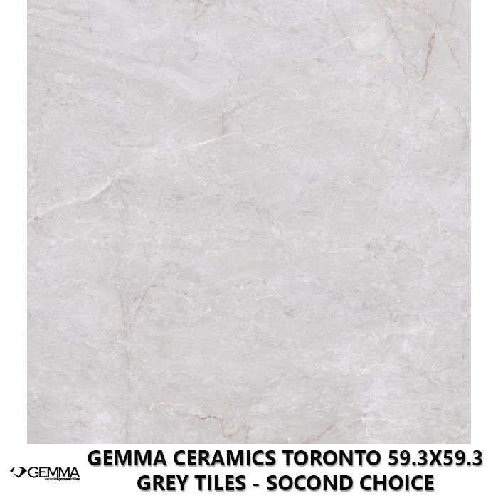 Gemma Ceramics Toronto 59.3x59.3 Grey Tiles - Socond Choice
